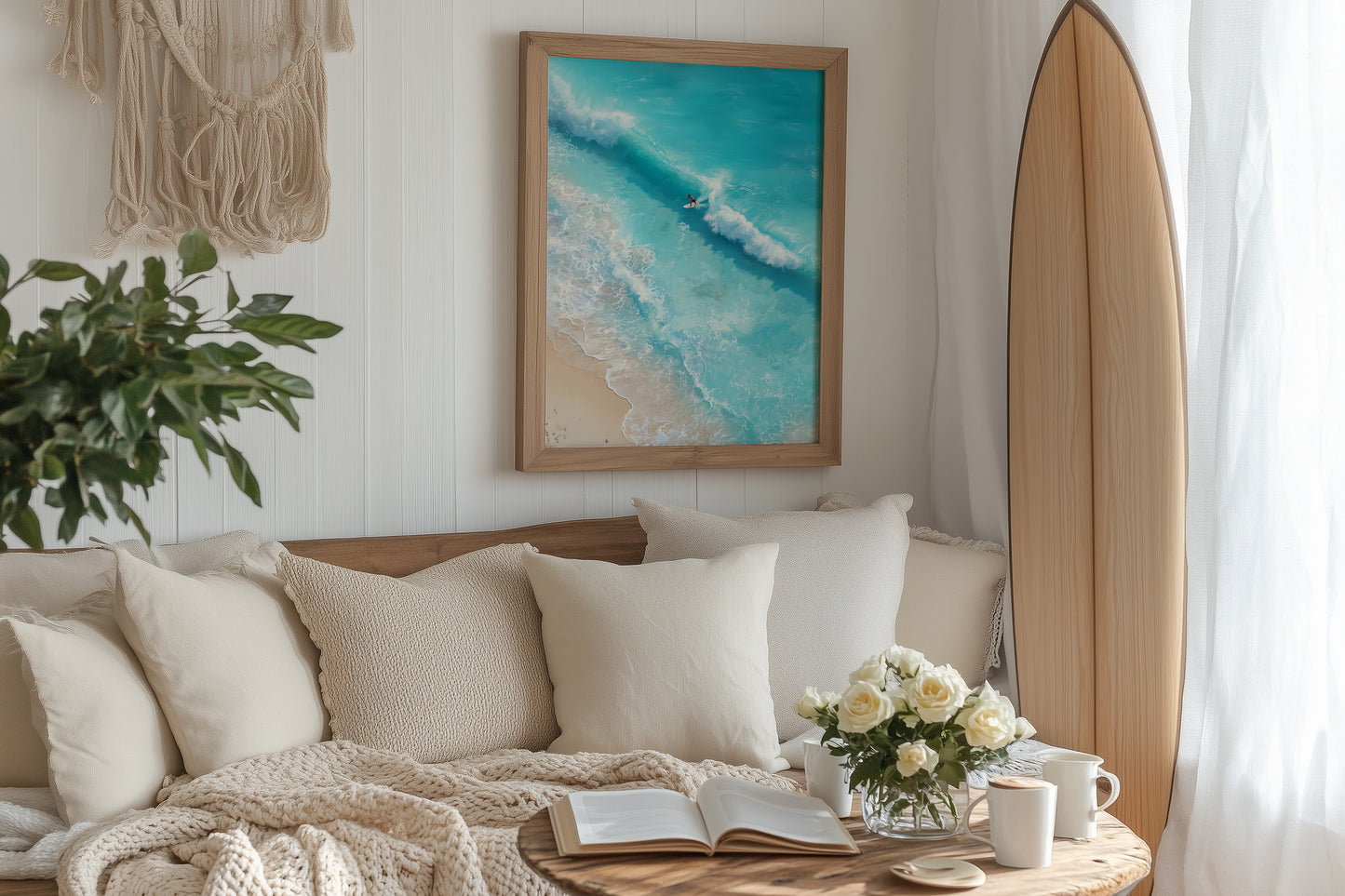 Turquoise Shoreline Print - No2