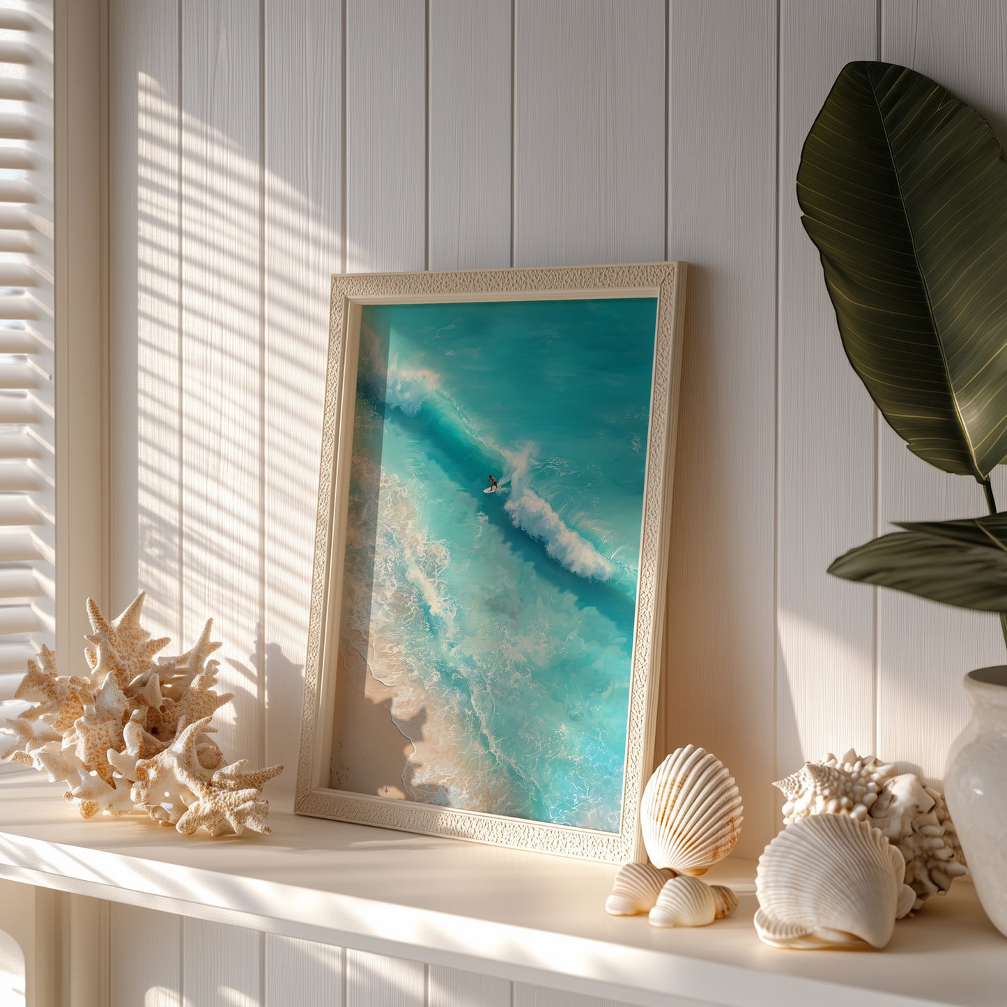 Turquoise Shoreline Print - No2