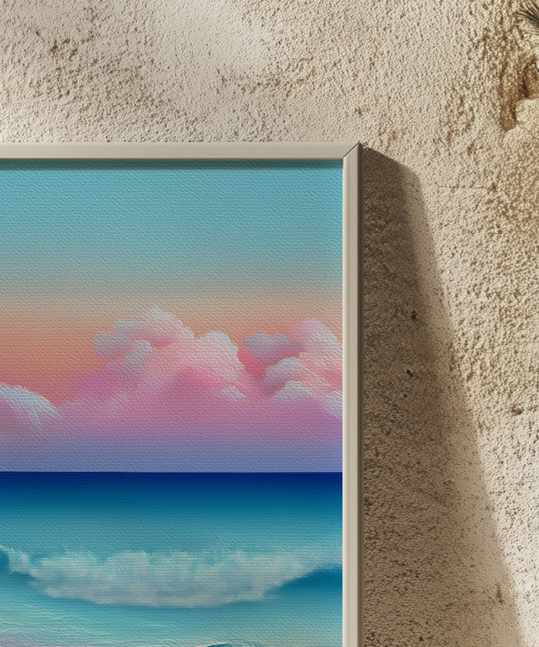 Vibrant Pink & Blue Coastal Print - No2