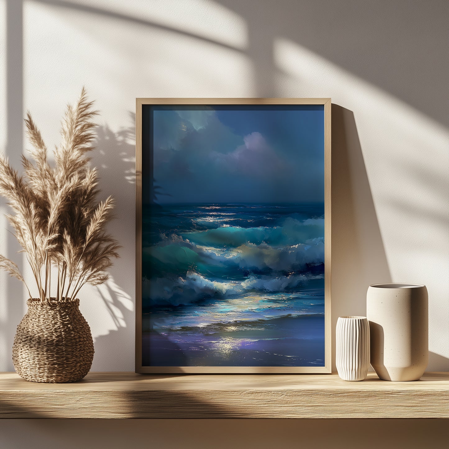 Moonlit Waves Print - No2