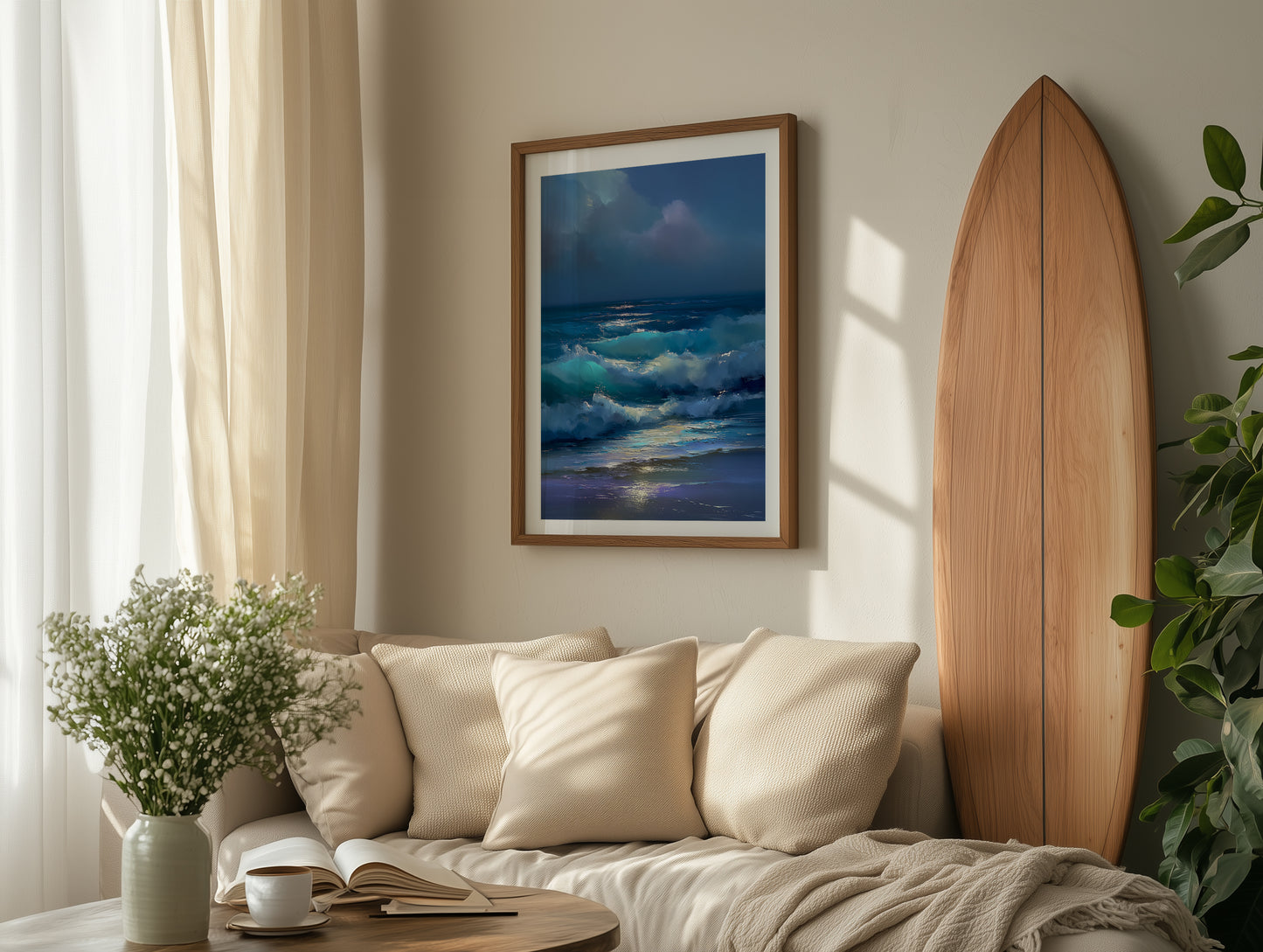 Moonlit Waves Print - No2