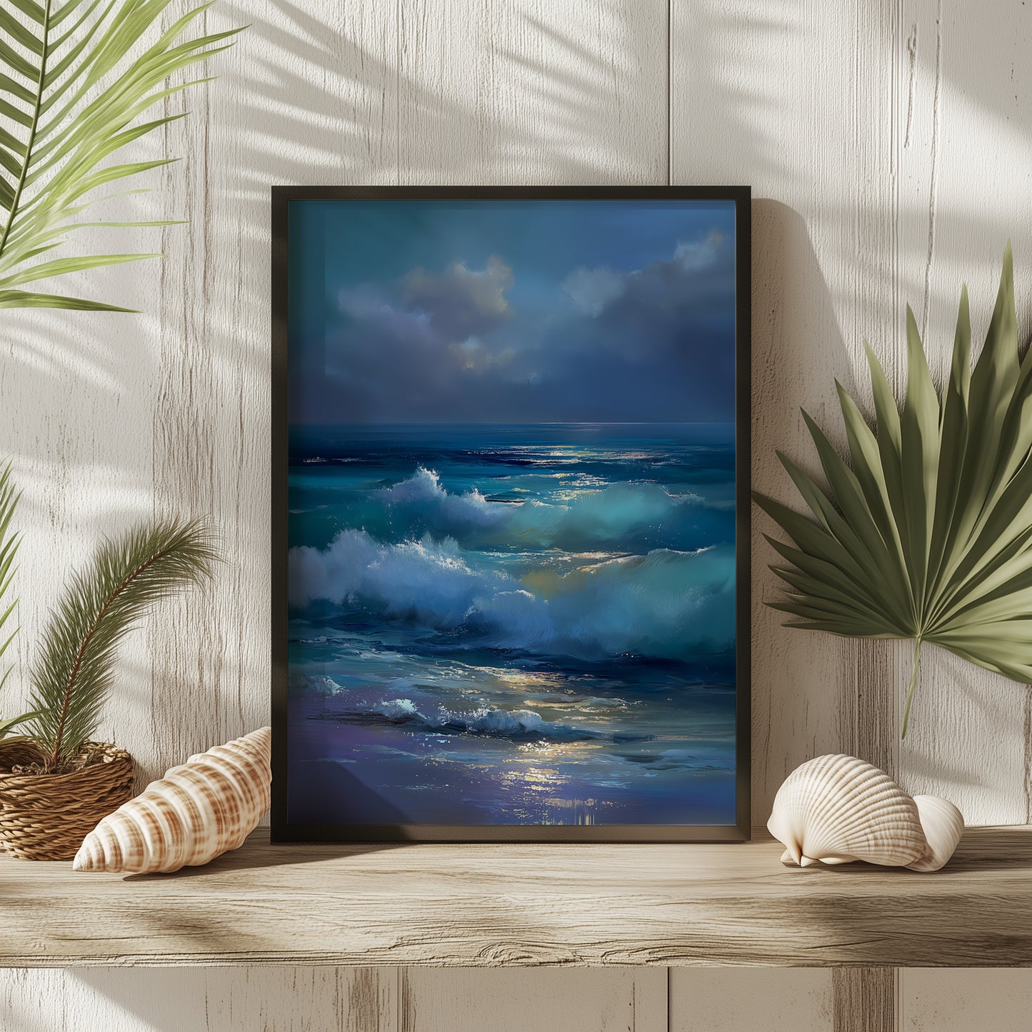 Moonlit Waves Print - No3