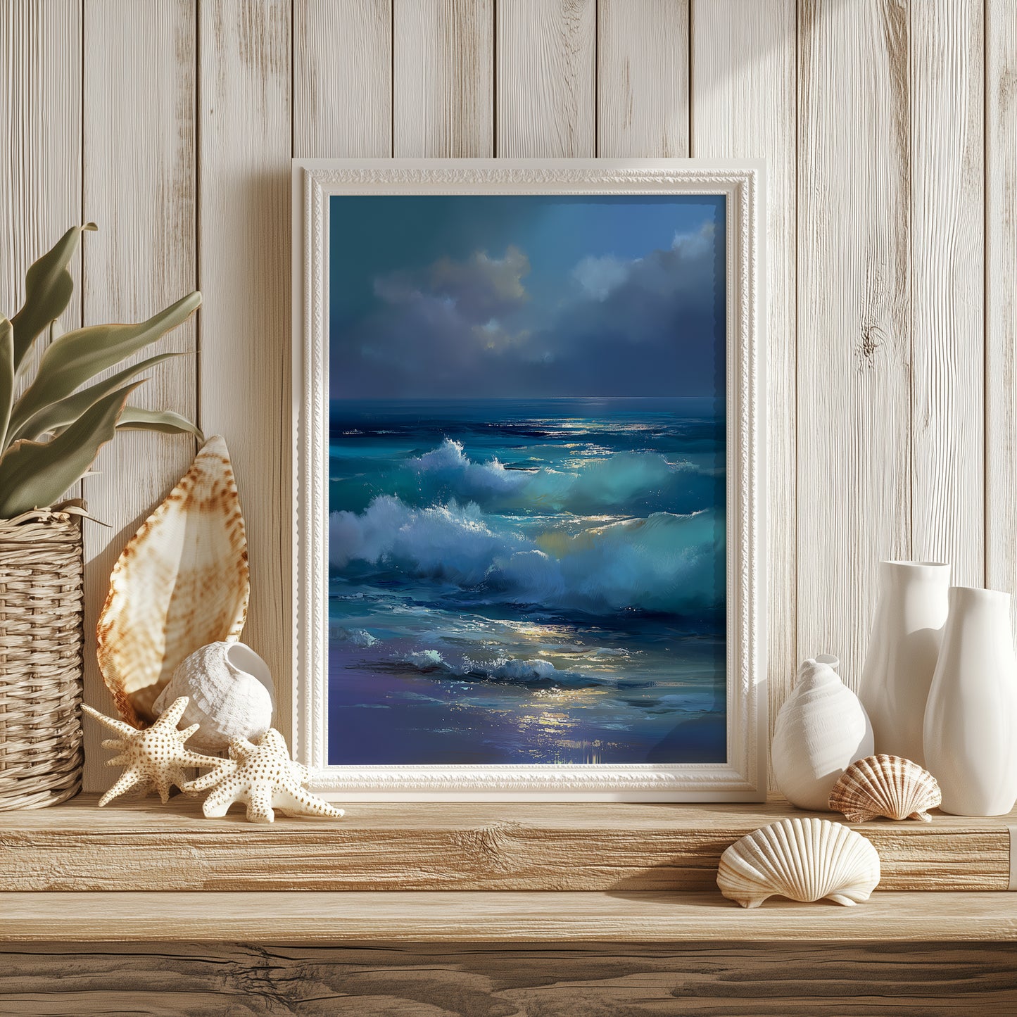 Moonlit Waves Print - No3