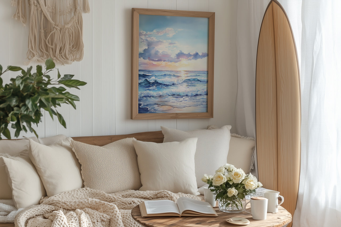 Serene Ocean Sunset Print