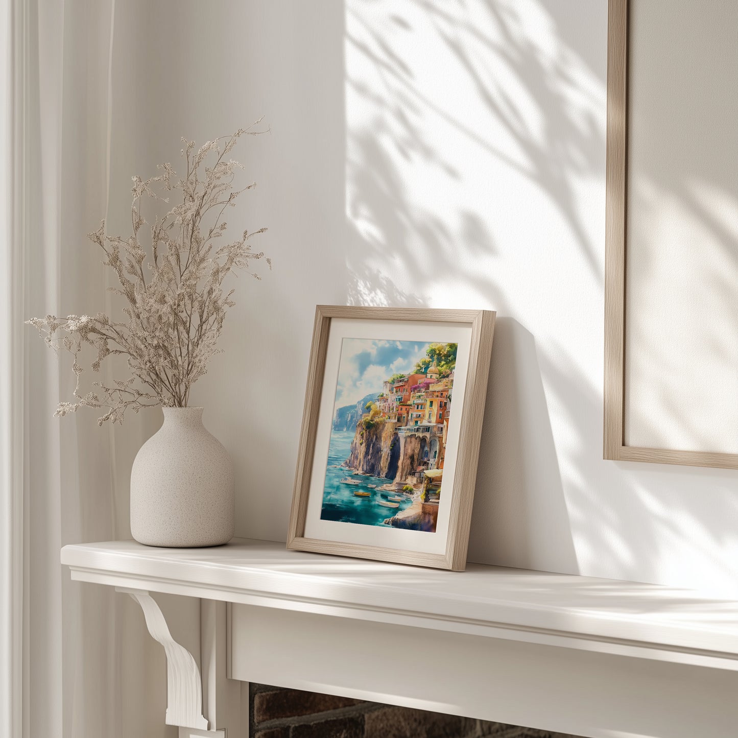 Amalfi Coast Clifftop Village Print