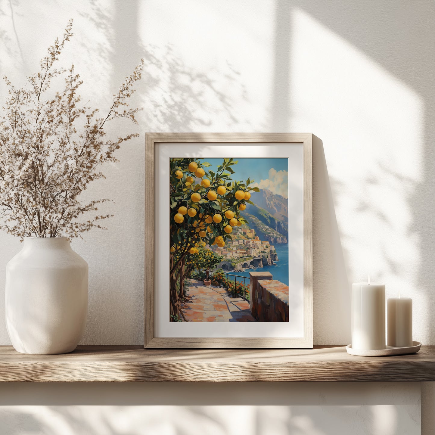 Amalfi Coast Lemon Tree Pathway Print