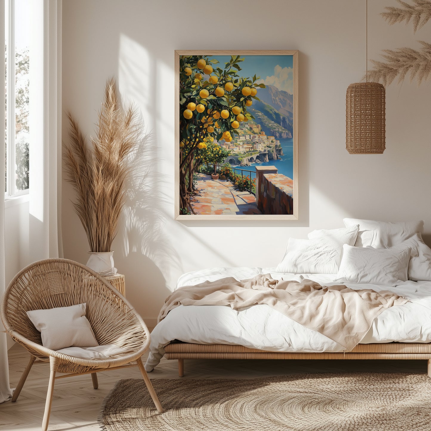 Amalfi Coast Lemon Tree Pathway Print