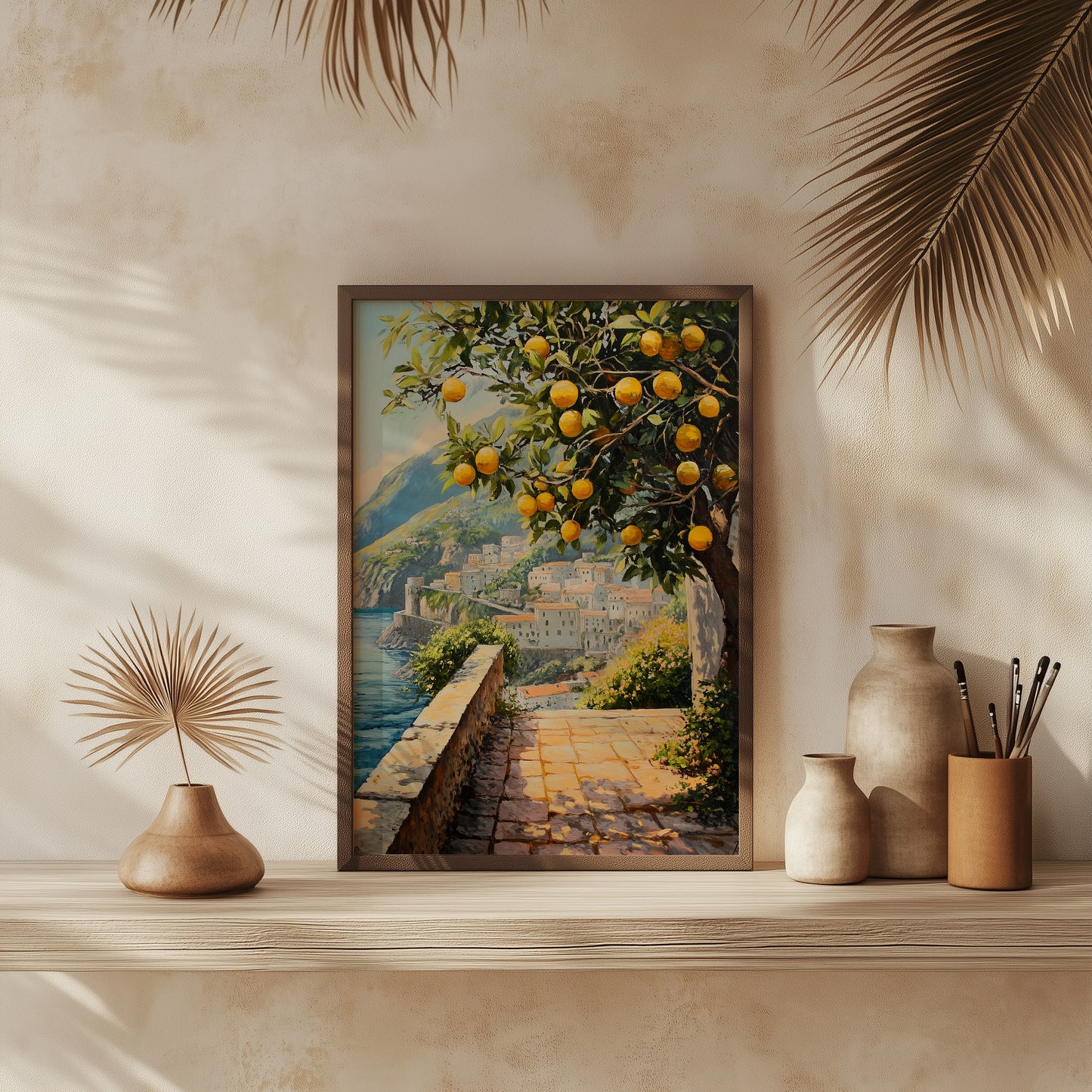 Amalfi Seaside Lemon Tree Print
