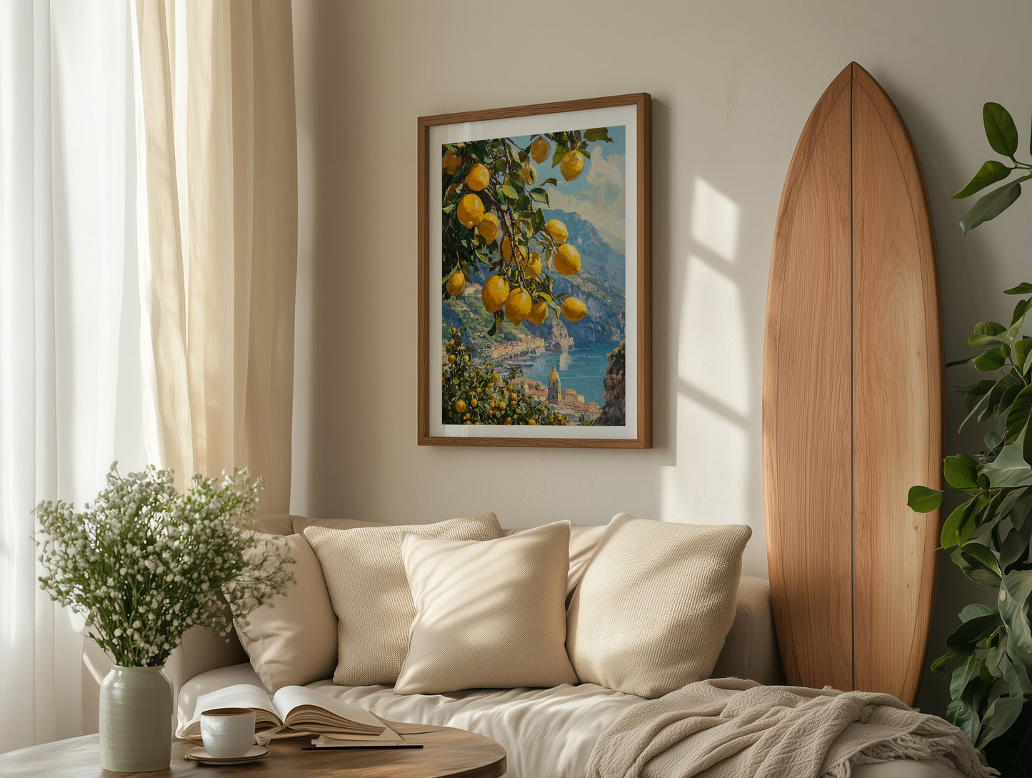 Sunny Amalfi Lemon Tree Print