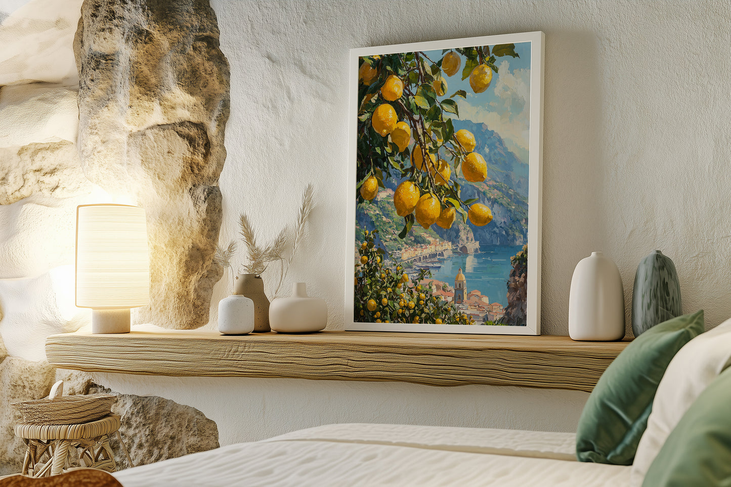 Sunny Amalfi Lemon Tree Print