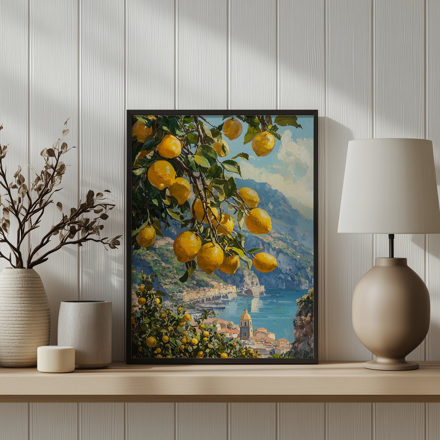 Sunny Amalfi Lemon Tree Print