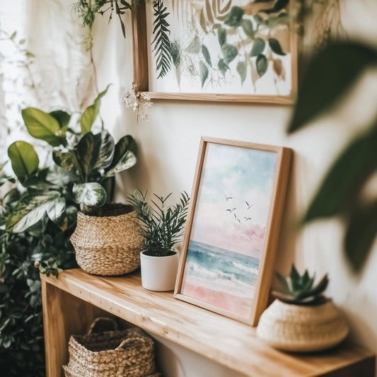 Dreamy Coastal Breeze Wall Art Print