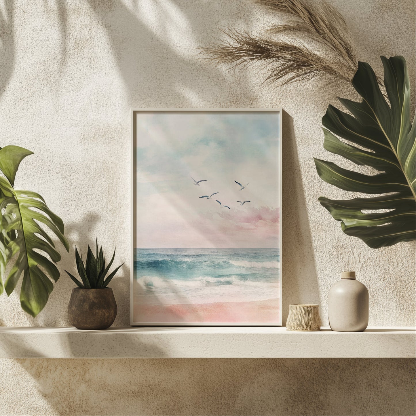 Dreamy Coastal Breeze Wall Art Print