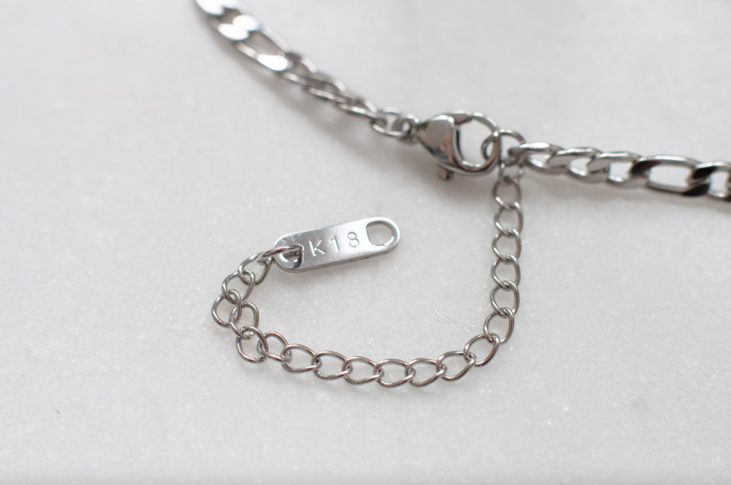 Silver Figaro Chain Bracelet