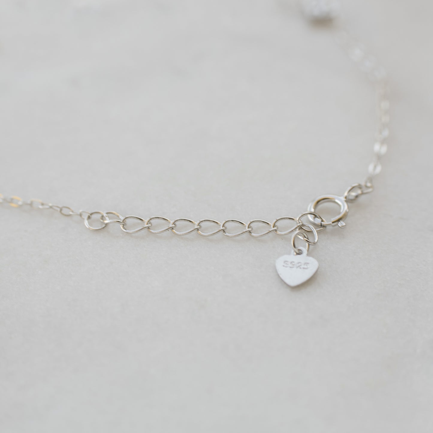 Dainty Silver Triple Heart Bracelet