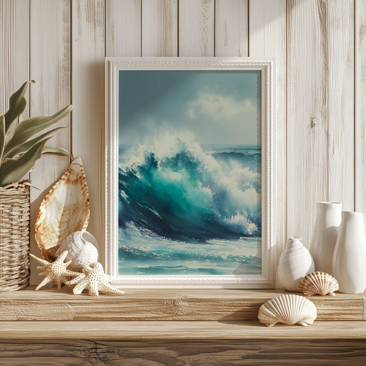Dramatic Ocean Waves Print