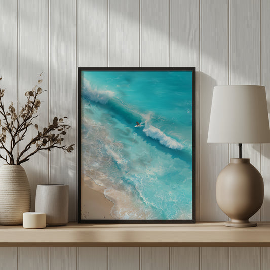 Turquoise Shoreline Print - No2