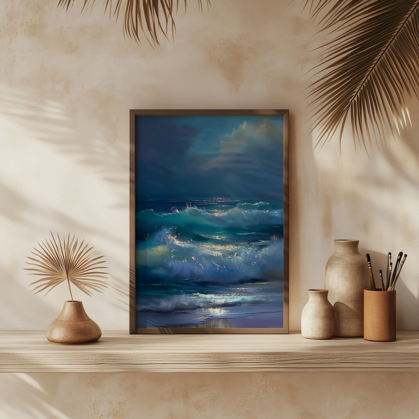 Moonlit Waves Print - No1