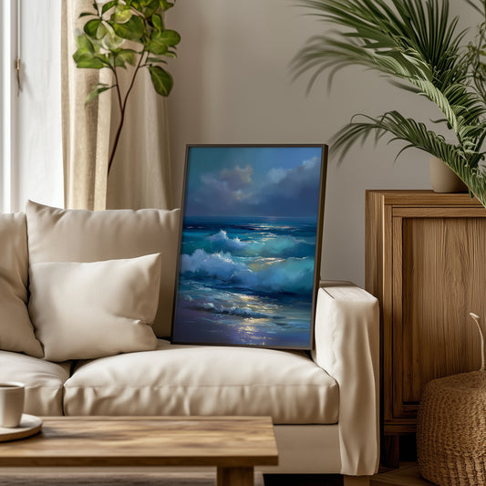 Moonlit Waves Print - No3