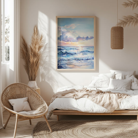 Serene Ocean Sunset Print