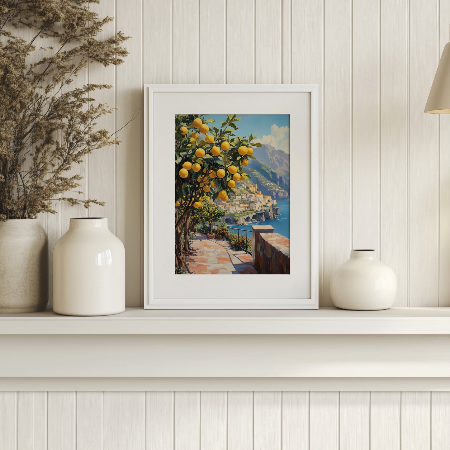 Amalfi Coast Lemon Tree Pathway Print