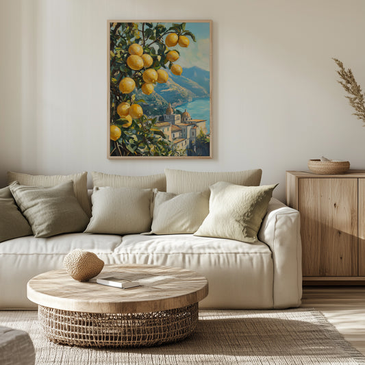 Amalfi Coast Lemon Tree Print