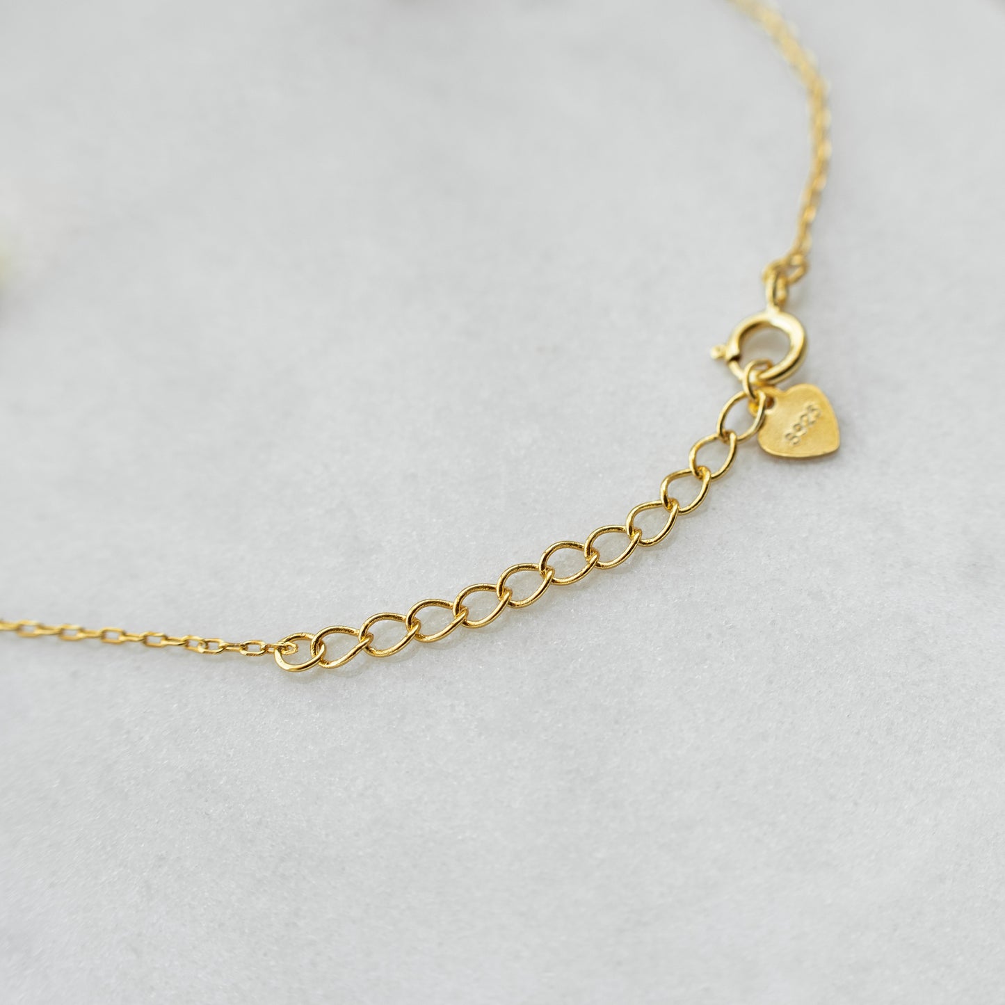 Tiny Gold Leaf Bracelet