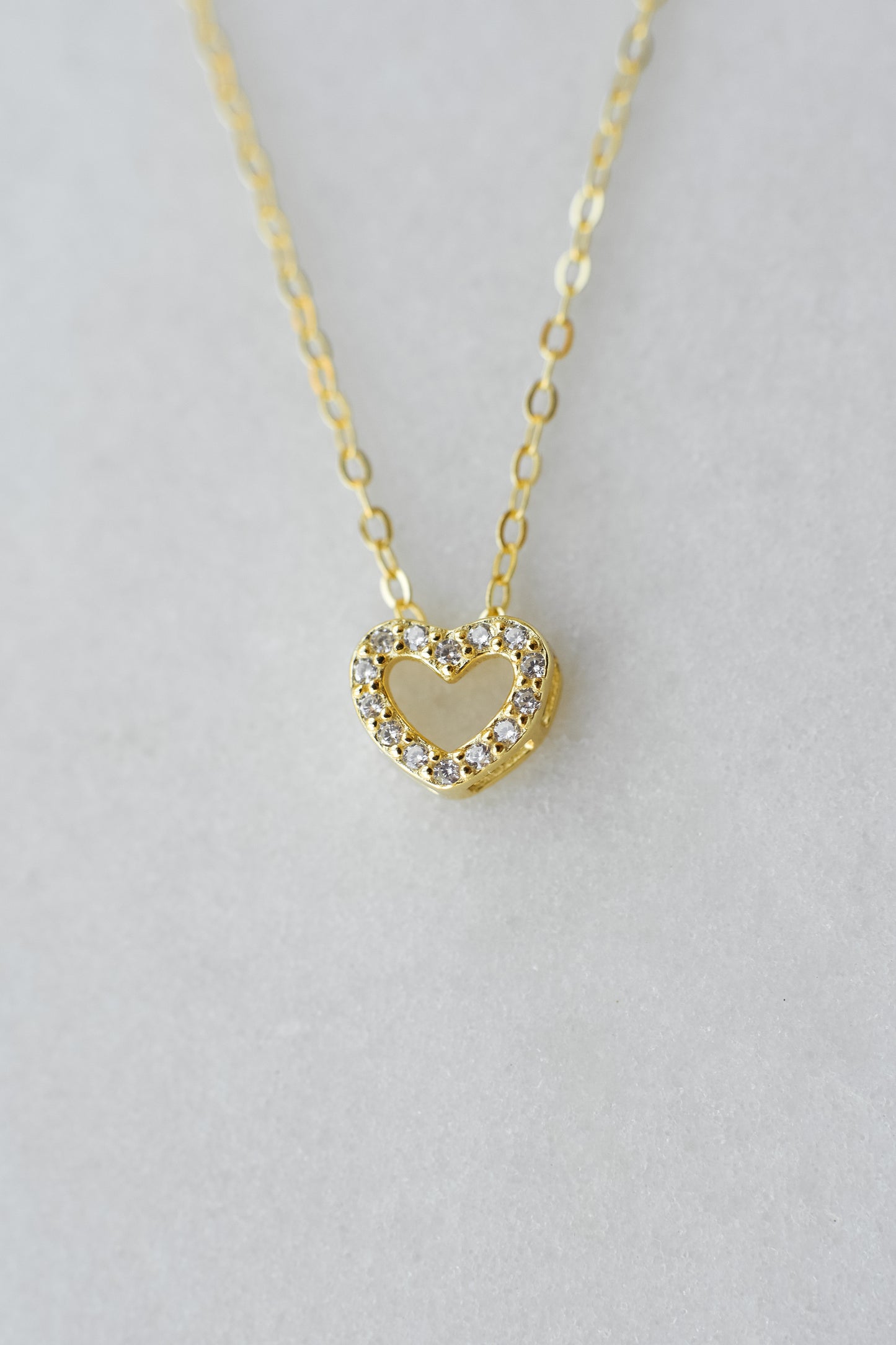 Dainty Gold Heart Necklace