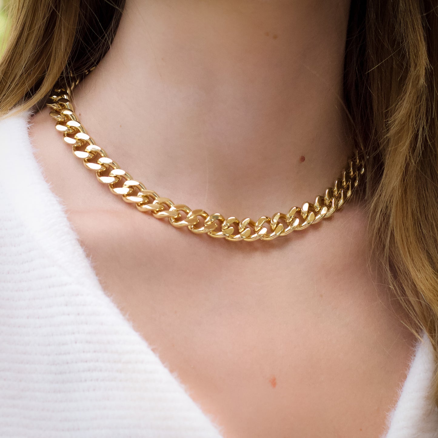 Gold Chunky Chain Necklace