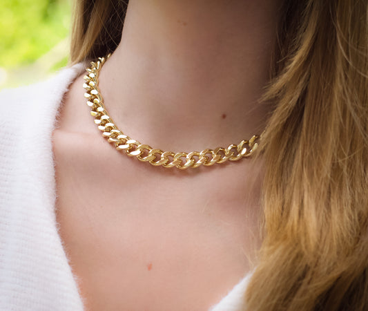 Gold Chunky Chain Necklace