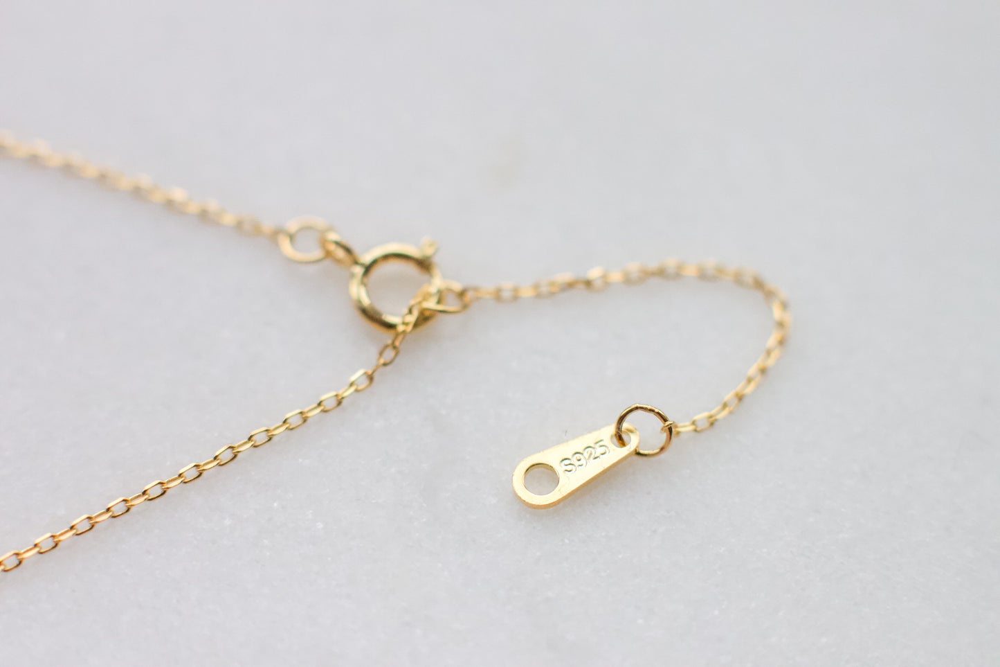 Tiny Three Leaf Gold Pendant Necklace