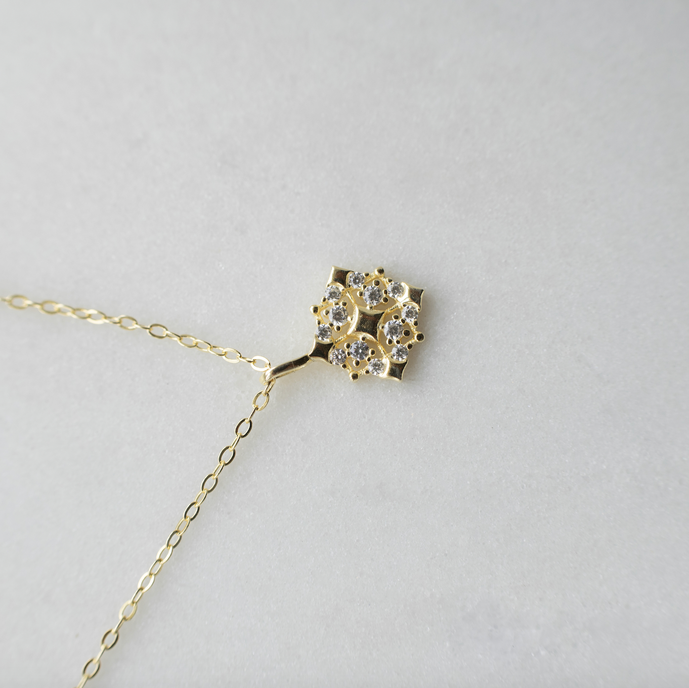 Dainty Vintage 14K Gold Plated Necklace