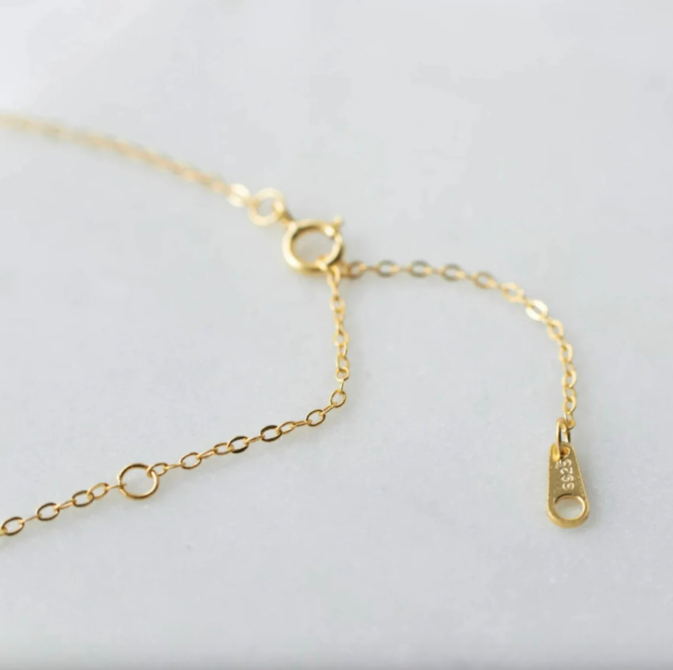 Dainty Gold Cubic Zirconia Pendant Necklace